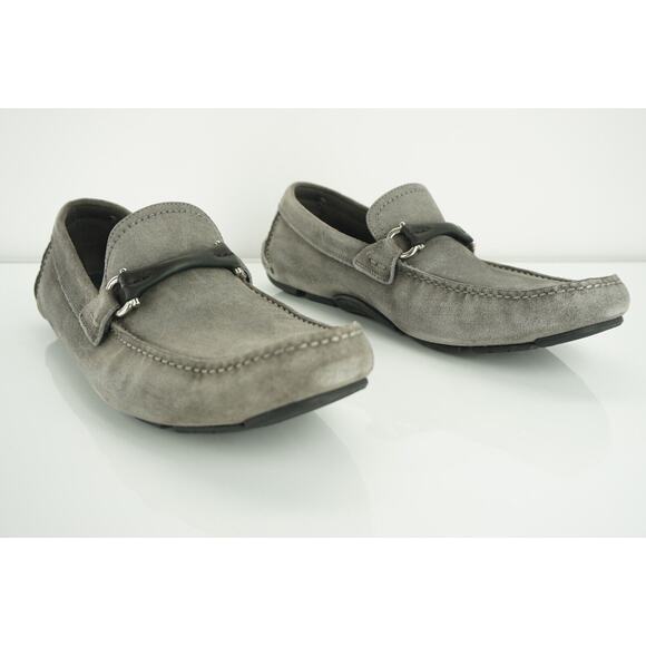 Salvatore Ferragamo Gran Prix Grey Suede Driving Loafers size 9 E moccasins NIB main image 8